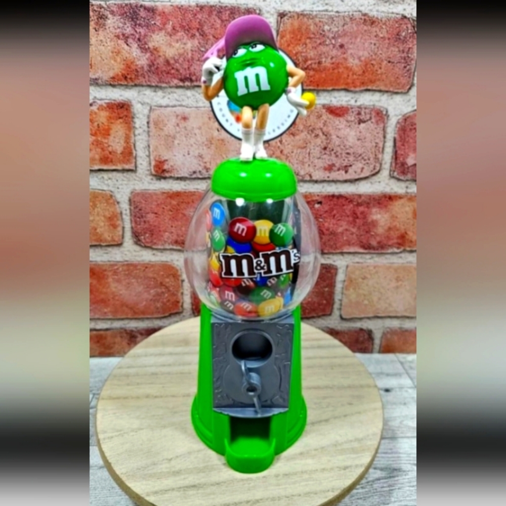 Green Tennis M & M Collectible Candy Dispenser
